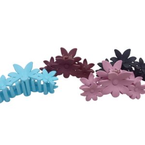 Flower Hair Grip Large Asst Colors (Each)